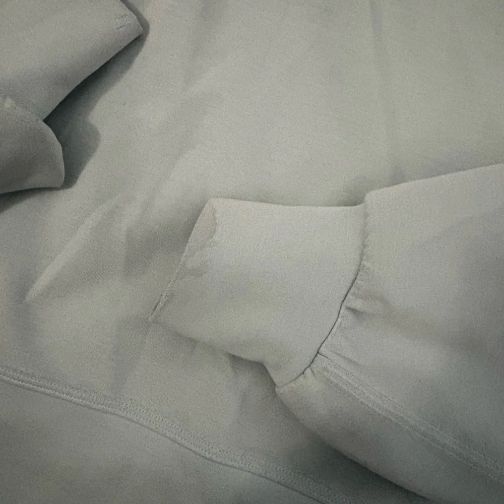lululemon soft stream perfectly oversized cropped crew neck powder blue